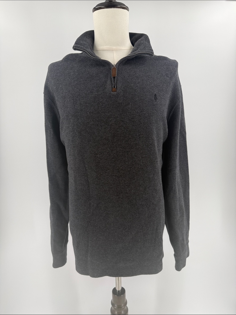 Charcoal Half-Zip Men’s Sweater